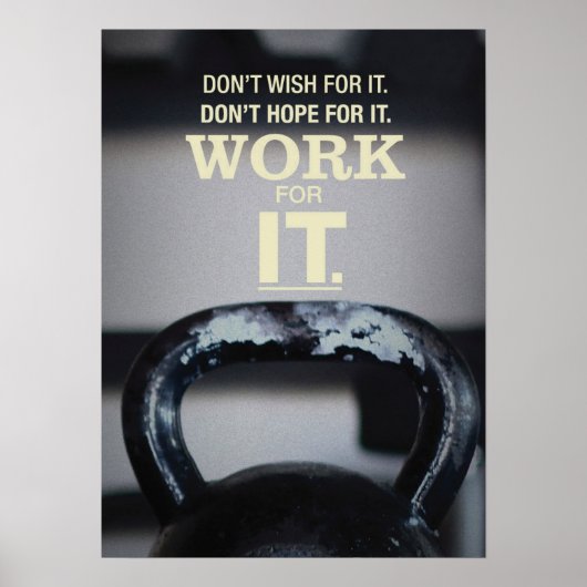Motivatie werkresultaat poster (Voorkant)