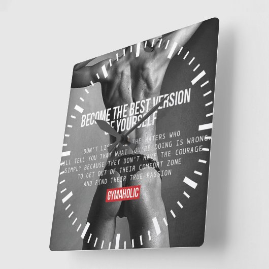 Motivatie werkresultaat vierkante klok (Hoek)