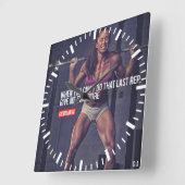 Motivatie werkresultaat vierkante klok (Hoek)