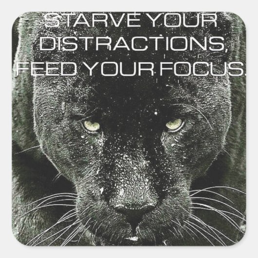 Motivatie werkresultaat vierkante sticker (Voorkant)