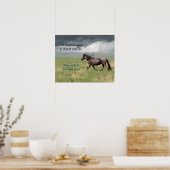 Motivatie Wild Mustang Horse Poster (Keuken)