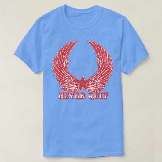 Motivatie Wing nooit opgeven T-shirt (Design voorkant)