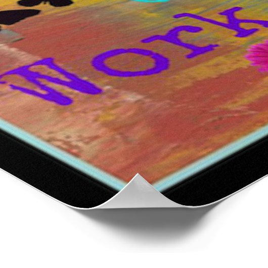 Motivatie WishHunt Poster 24 x 24 inch (Hoek)