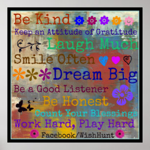 Motivatie WishHunt Poster 24 x 24 inch