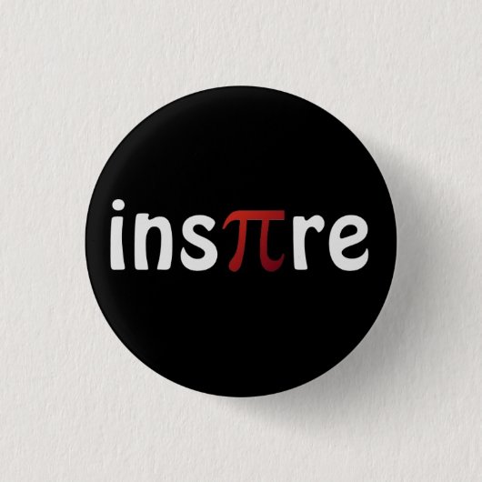 Motivatie Wiskunde Inspire Pi Pin Ronde Button 3,2 Cm (Voorkant)