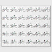 Motivatie woord voor fiets, fietsliefhebbers cadeaupapier (Vlak)