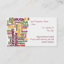 Motivatie woorden #1, benoemingskaart