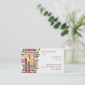 Motivatie woorden #1, benoemingskaart visitekaartje (Staand voorkant)