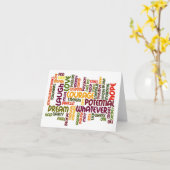 Motivatie woorden #1 kaart (Gele Bloem)