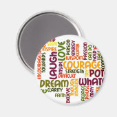 Motivatie woorden #1 koelkastmagneet magneet (Voorkant / Achterkant)