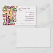 Motivatie woorden #1 positieve aanmoediging visitekaartje (Voorkant / Achterkant)