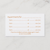 Motivatie woorden #2 Afspraken Visitekaartje (Achterkant)