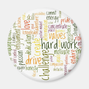 Motivatie woorden #2 koelkastmagneet magneet