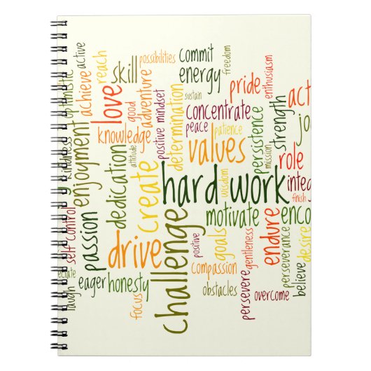 Motivatie woorden #2 positief placebo-effect notitieboek (Voorkant)