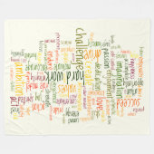 Motivatie woorden #2 positieve aanmoediging fleece deken (Voorkant (Horizontaal))
