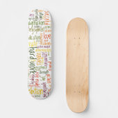 Motivatie woorden #2 skatedecks persoonlijk skateboard (Voorkant)