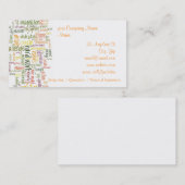 Motivatie woorden #2 visitekaartje (Voorkant / Achterkant)