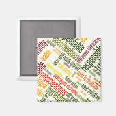 Motivatie woorden #4 positieve waarden magneet (Voorkant / Achterkant)