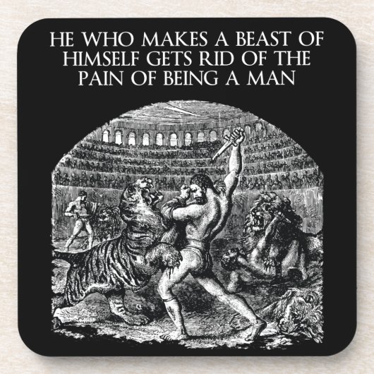 Motivatie woorden - BEAST Onderzetter (Voorkant)