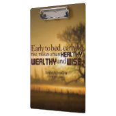 Motivatie woorden - Benjamin Franklin Quote Klembord (Links)