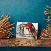 Motivatie woorden - de gewoonte van volharding fotoplaat (Zijkant)