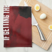 Motivatie woorden - de top bereiken theedoek (Quarter Fold)