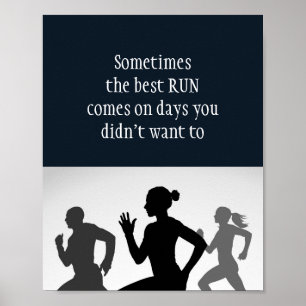 Motivatie woorden, die Citaat de Beste Looppas in  Poster