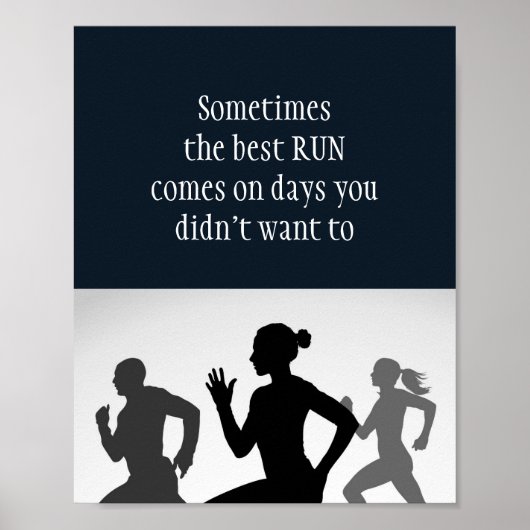 Motivatie woorden, die Citaat de Beste Looppas in  Poster (Voorkant)