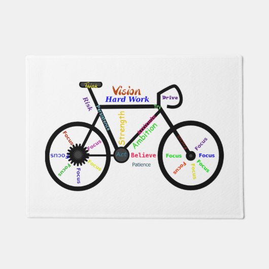Motivatie woorden, fietsen, fietsen, Mannen van bi Deurmat (Voorkant)