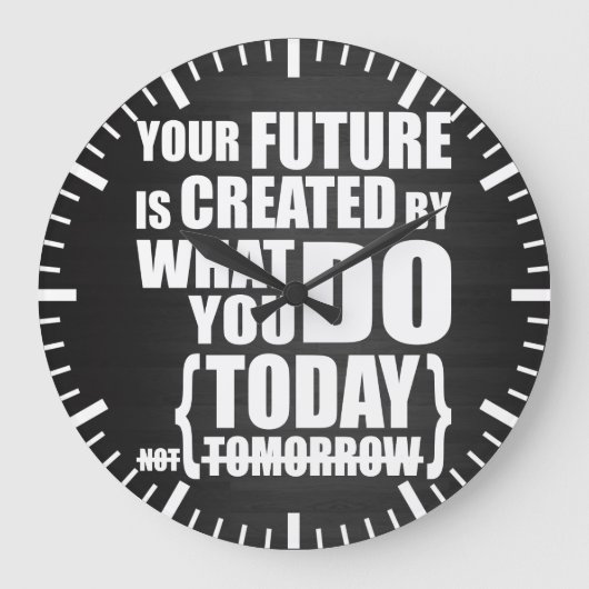 Motivatie woorden grote klok (Voorkant)