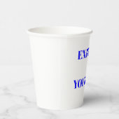 Motivatie woorden ideaal inspirerend schattig ontw papieren bekers (Rechts)