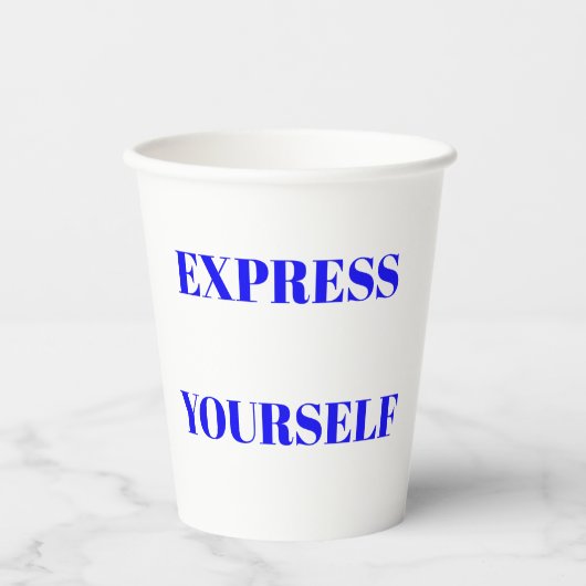 Motivatie woorden ideaal inspirerend schattig ontw papieren bekers (Voorkant)