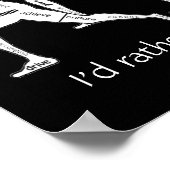 Motivatie woorden, ik zou liever lopen poster (Hoek)