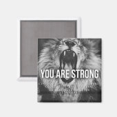 Motivatie woorden - je bent sterk magneet (Voorkant / Achterkant)