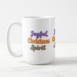 Motivatie woorden "Joyful Christmas Spirit" Koffiemok