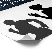 Motivatie woorden, lopend Citaat Poster (Hoek)