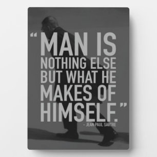 Motivatie woorden - Man is wat hij zelf maakt Fotoplaat