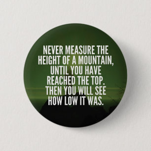 Motivatie woorden - Mountain Ronde Button 5,7 Cm