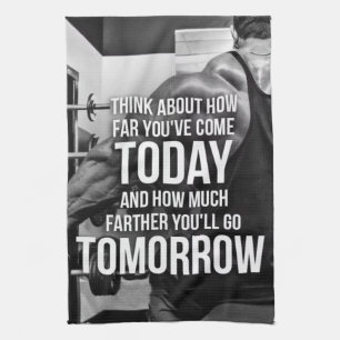 Motivatie woorden over de werkuitdraaikolk theedoek