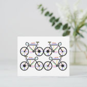 Motivatie woorden over het fietsen van het Bmx-geb Briefkaart (Staand voorkant)