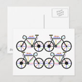 Motivatie woorden over het fietsen van het Bmx-geb Briefkaart (Voorkant / Achterkant)