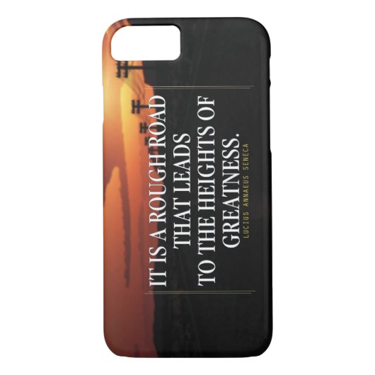 Motivatie woorden - Ruwe weg leidt naar grootheid Case-Mate iPhone Case (Achterkant)