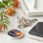 Motivatie woorden - Sterker dan je overschrijvinge Sleutelhanger (Zijkant)