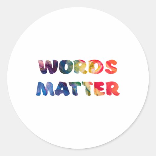 Motivatie woorden Sticker (Voorkant)