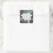 Motivatie woorden - Strijd en succes Vierkante Sticker (Tas)