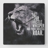 Motivatie woorden vierkante klok (Voorkant)