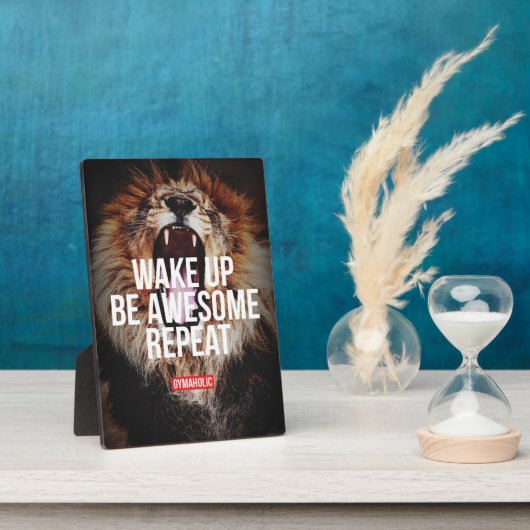 Motivatie woorden - wakker worden, Geweldige zijn, Fotoplaat (Zijkant)