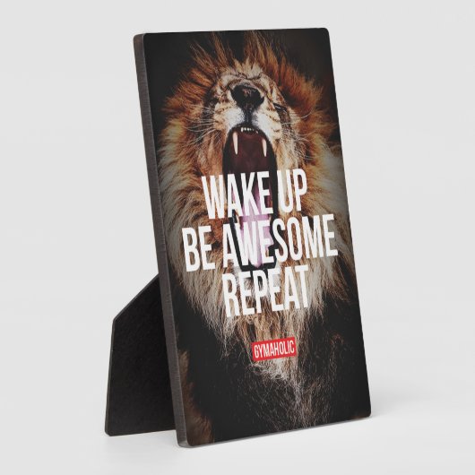 Motivatie woorden - wakker worden, Geweldige zijn, Fotoplaat (Zijkant)