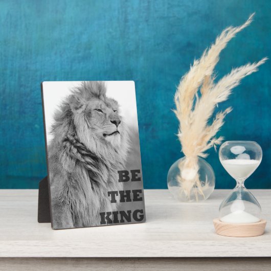 Motivatie woorden - wees de koning fotoplaat (Zijkant)