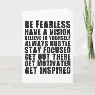 Motivatie woorden - wees onverdiend. Een visie heb Kaart